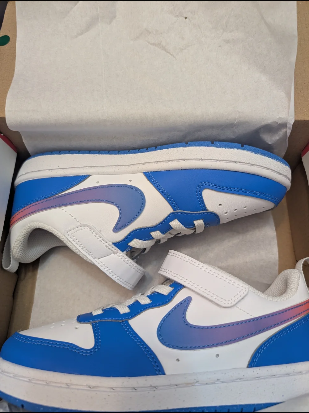 Nike Kids' Blue & White Low-Top Sneakers